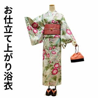 浴衣 ゆかた 山本彩 ブランド浴衣 オフホワイト 花柄 新品 yu2014(浴衣)