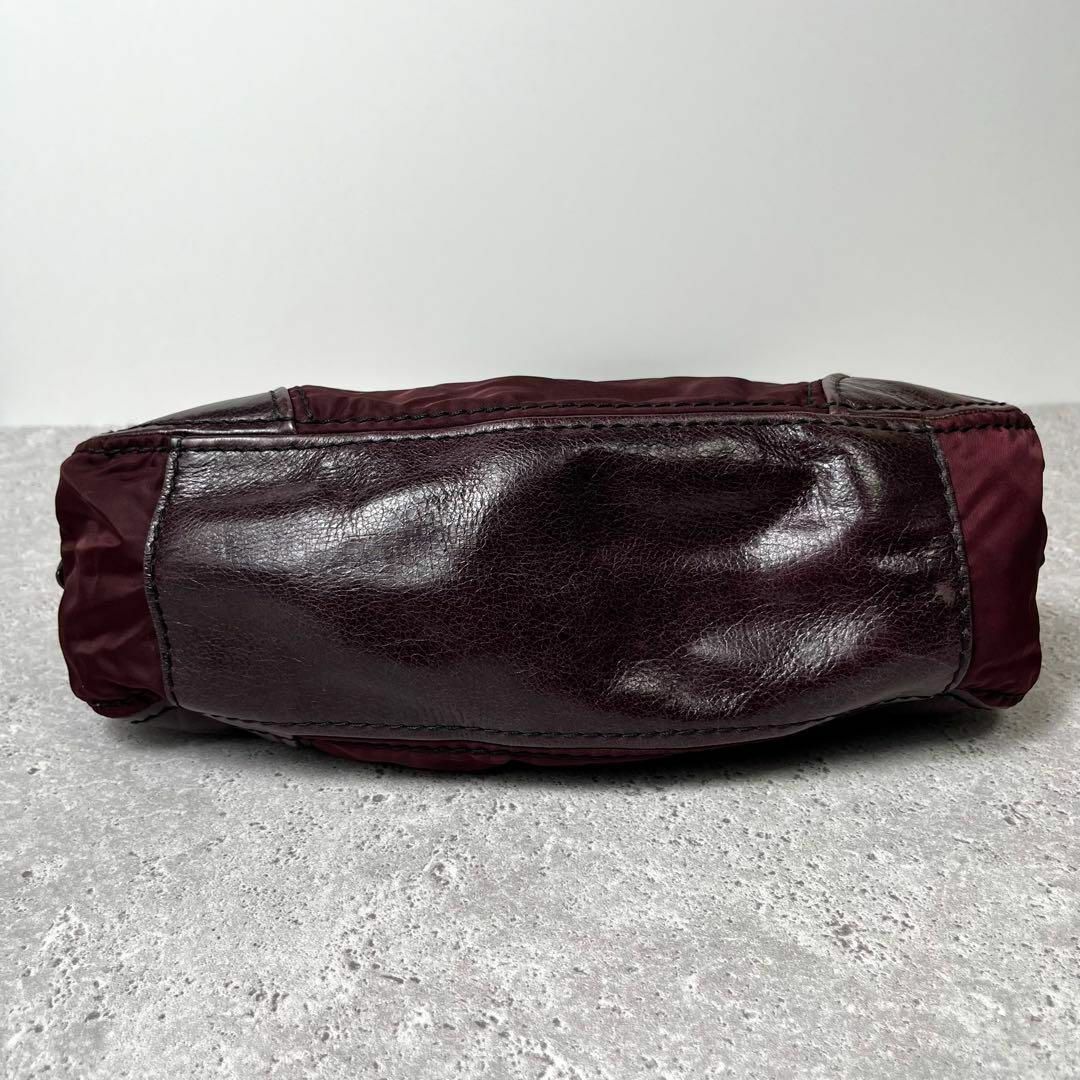 PRADA - 美品 PRADA プラダ 2way ハンドバッグ ナイロン レザー PRADA - 美品 PRADA プラダ 2way ハンドバッグ ナイロン レザー
