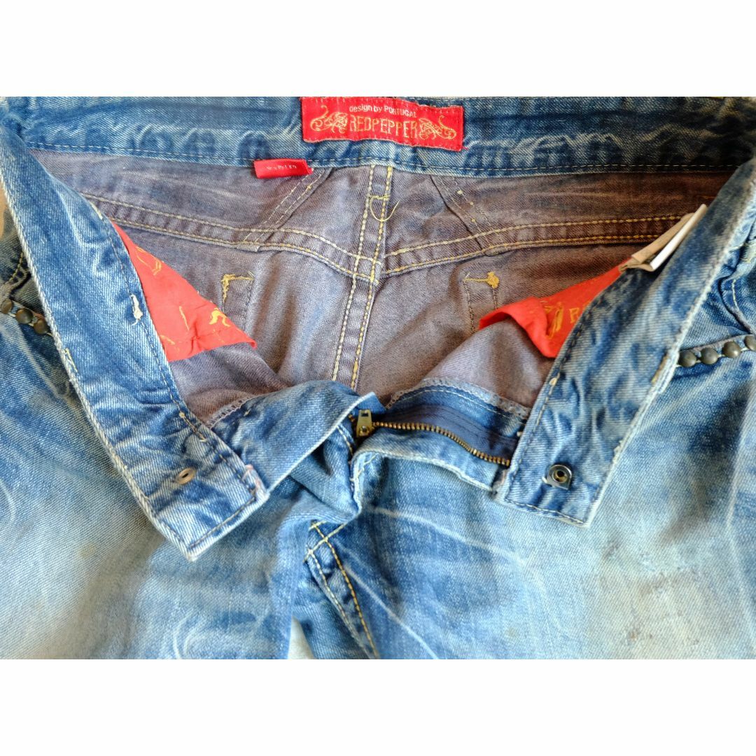 REDPEPPER - 60no.22 レッドペッパー ダメージ加工ブルーデニム