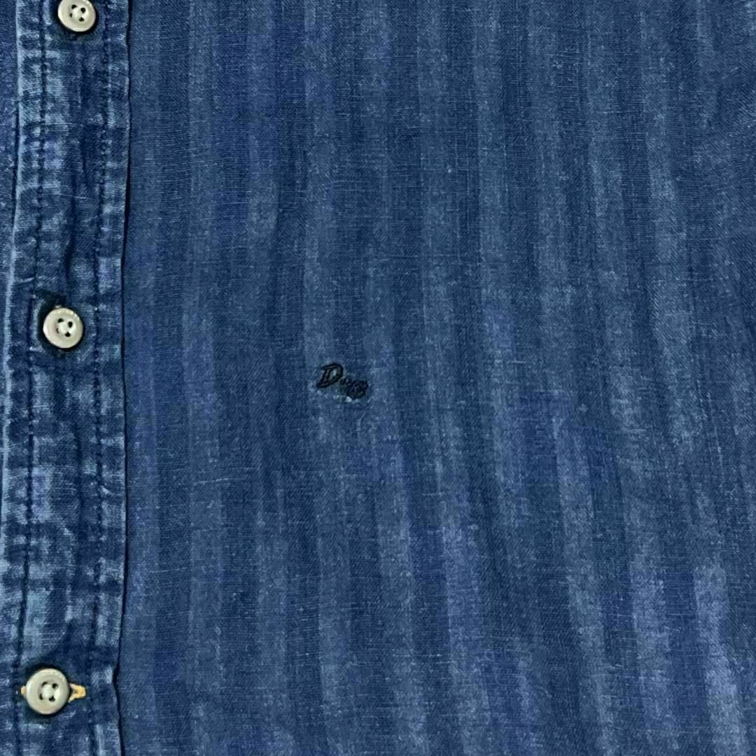 DIESEL - ディーゼル デニム風シャツ 長袖シャツ ストライプ DIESEL - ディーゼル デニム風シャツ 長袖シャツ ストライプ