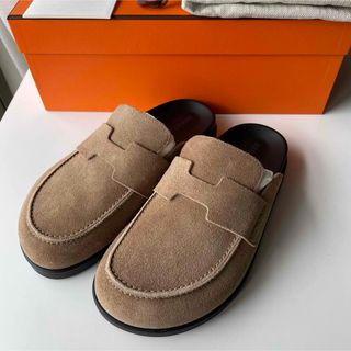 HERMES - 未使用 エルメス HERMES パリサンダル ヴォー キャメル HERMES - 未使用 エルメス HERMES パリサンダル ヴォー キャメル