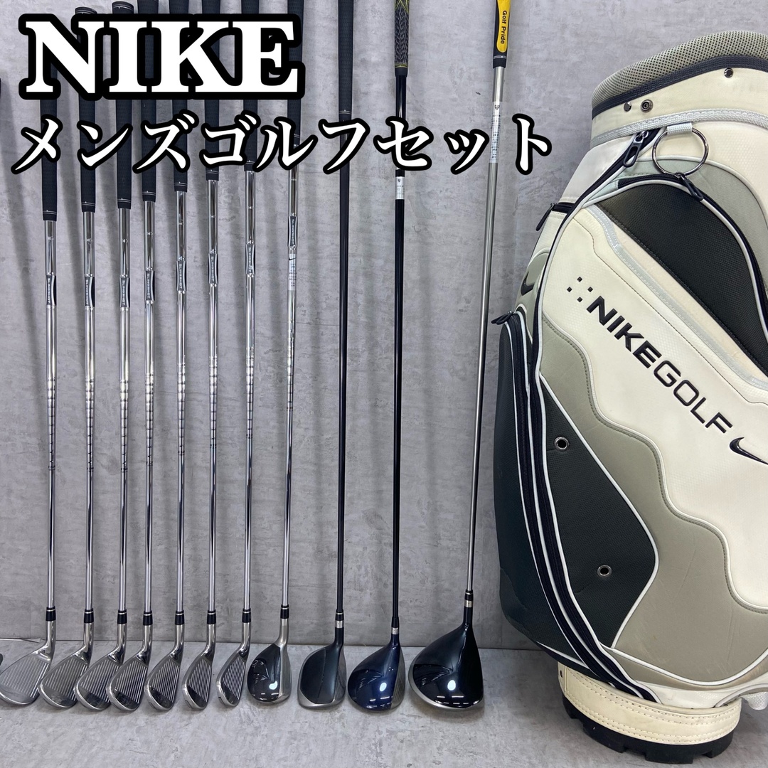 NIKE - NIKE ナイキ メンズゴルフ12本セット 右利き用 キャディ NIKE - NIKE ナイキ メンズゴルフ12本セット 右利き用 キャディ