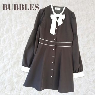 Bubbles - bubbles オープンネックニットワンピースの通販 by み Bubbles - bubbles オープンネックニットワンピースの通販 by み