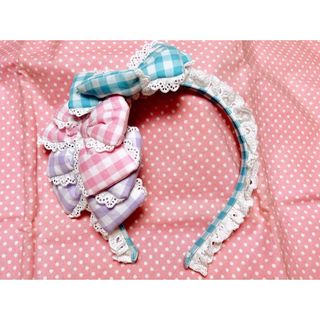 Angelic Pretty - ☆Angelic Pretty ギンガム配色ぷくぷくリボン Angelic Pretty - ☆Angelic Pretty ギンガム配色ぷくぷくリボン