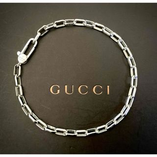 GUCCI - ☆GUCCI グッチ シルバー ブレスレット/メンズ/19cm GUCCI - ☆GUCCI グッチ シルバー ブレスレット/メンズ/19cm