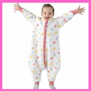 スリーパー 赤ちゃん 2-3歳(身長85-95cm) 着脱簡単 レッド 防寒(パジャマ)