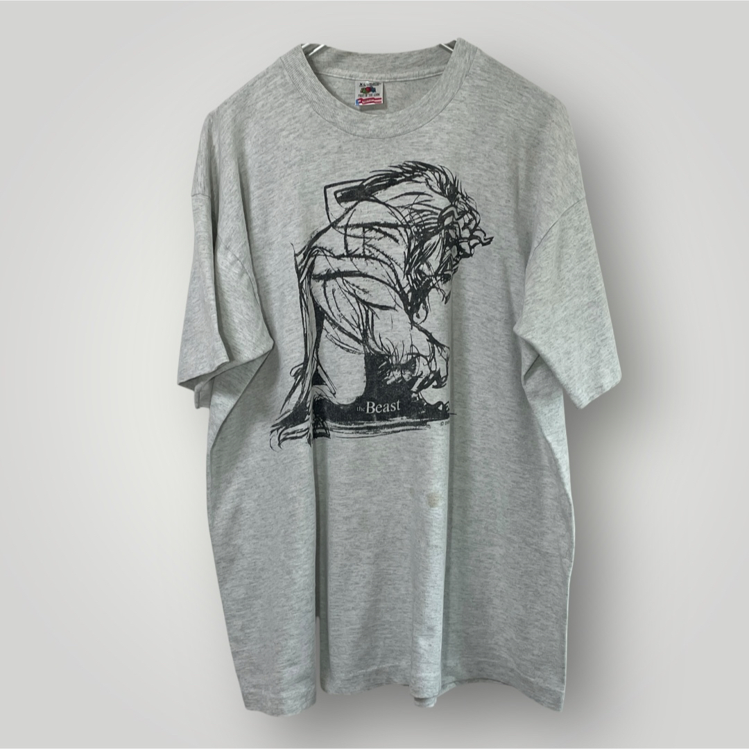 Disney - 希少90s Disneyヴィンテージ美女と野獣Tシャツ XL Disney - 希少90s Disneyヴィンテージ美女と野獣Tシャツ XL