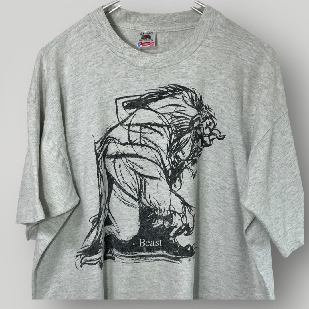 Disney - 希少90s Disneyヴィンテージ美女と野獣Tシャツ XL Disney - 希少90s Disneyヴィンテージ美女と野獣Tシャツ XL