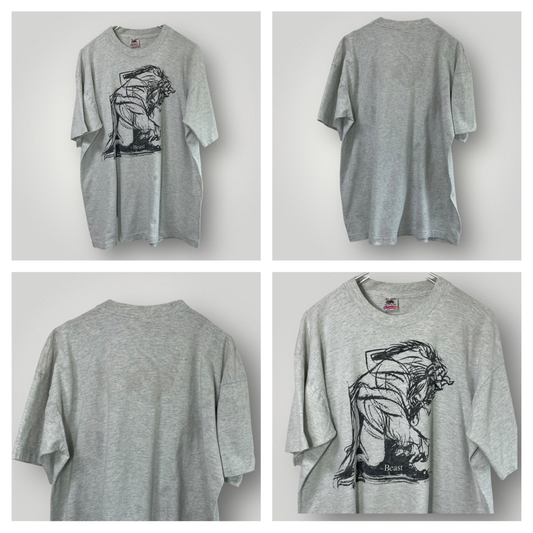 Disney - 希少90s Disneyヴィンテージ美女と野獣Tシャツ XL Disney - 希少90s Disneyヴィンテージ美女と野獣Tシャツ XL