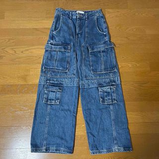 ZARA - ZARA バギーデニム パンツ ベルト ザラ バレンシアガ 44 ZARA - ZARA バギーデニム パンツ ベルト ザラ バレンシアガ 44