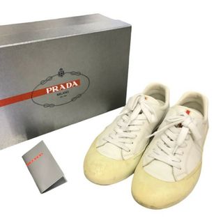 PRADA - 未使用/箱付 2024現行モデル PRADA レザースニーカー PRADA - 未使用/箱付 2024現行モデル PRADA レザースニーカー