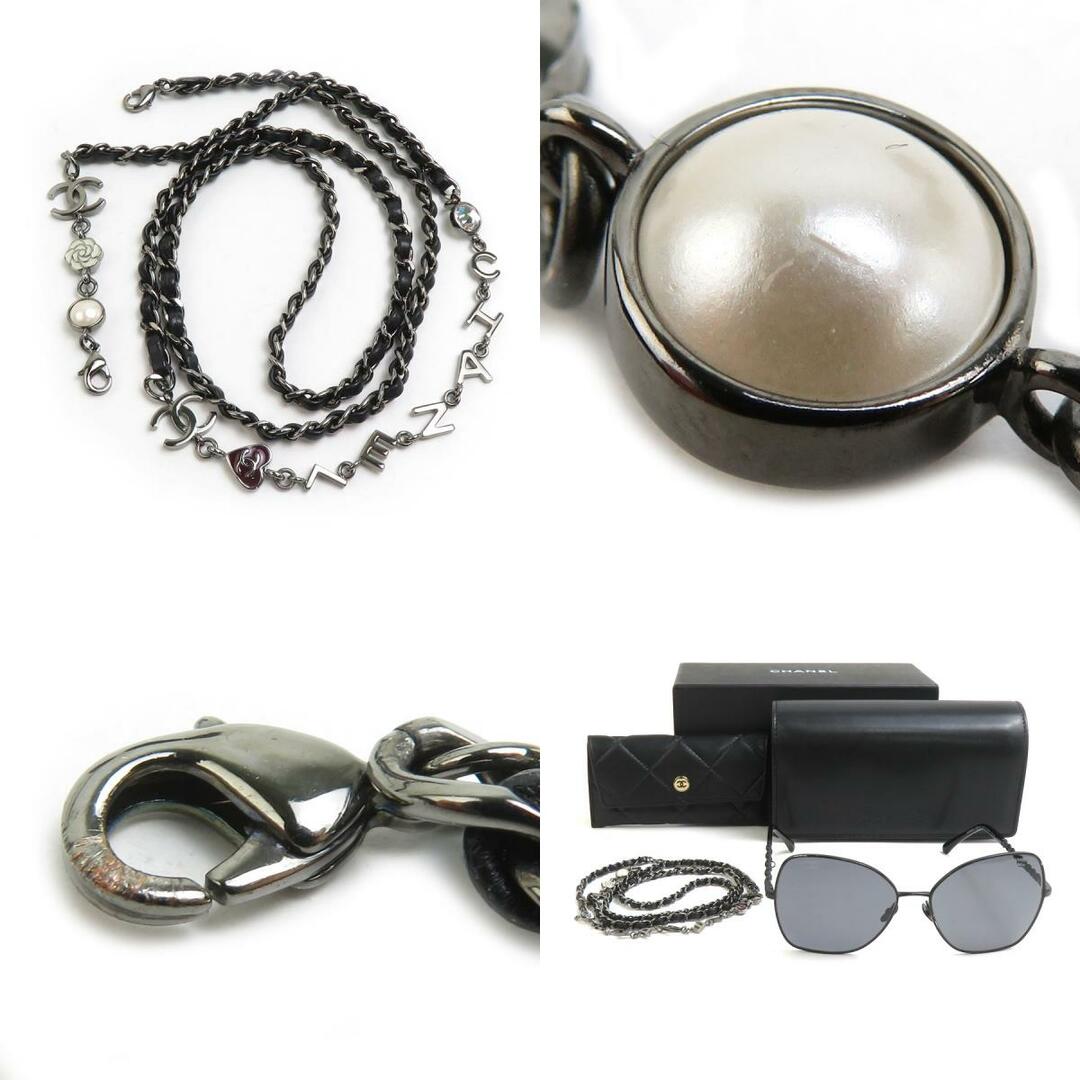 CHANEL - シャネル CHANEL サングラス チェーンストラップ付き CHANEL - シャネル CHANEL サングラス チェーンストラップ付き