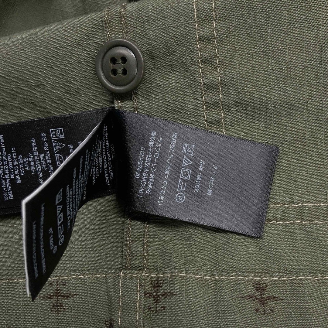 RRL - 24FW 新品 RRL 限定 プリント リップストップ シャツ 半袖 RRL - 24FW 新品 RRL 限定 プリント リップストップ シャツ 半袖