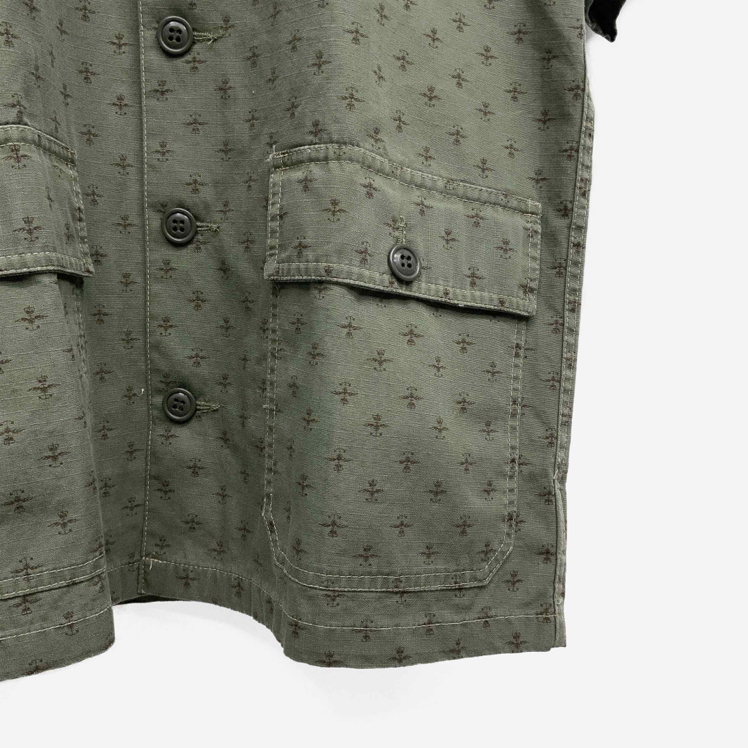 RRL - 24FW 新品 RRL 限定 プリント リップストップ シャツ 半袖 RRL - 24FW 新品 RRL 限定 プリント リップストップ シャツ 半袖