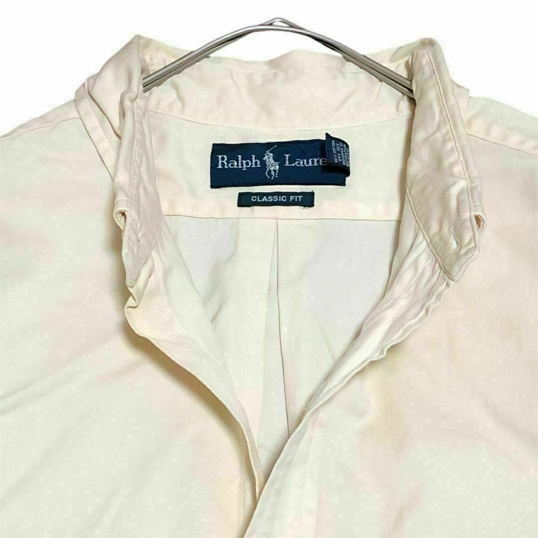 Ralph Lauren - ラルフローレン BD長袖シャツ シルク混 イエロー Ralph Lauren - ラルフローレン BD長袖シャツ シルク混 イエロー