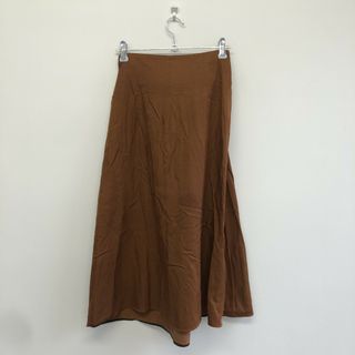【ABAHOUSE ECRU】アバハウスエクリュ　カーキ　ロングスカート　無地　シンプル　カジュアル　ゆったり(ロングスカート)