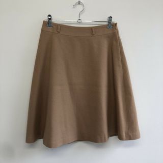 【Nolleys】ノーリーズ　ベージュ　36　スカート　Aライン　無地　シンプル　ハイウエスト(その他)