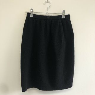【courreges】クレージュ　ブラック　63　タイトスカート　フォーマル　無地　シンプル(その他)