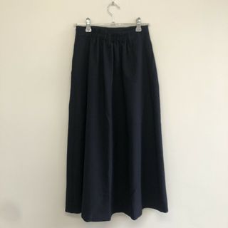【LAUTREAMONT】ロートレアモン　ネイビー　36　ロングスカート　無地　シンプル　ボトムス(ロングスカート)