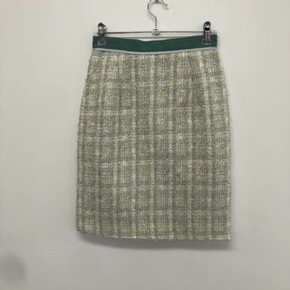 【Apuweiser-riche】アプワイザーリッシェ　緑系　0　タイトスカート　チェック　カジュアル(その他)