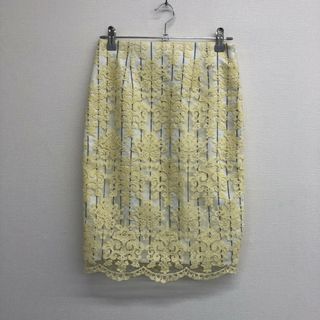 【Million Carats】ミリオンカラッツ　黄系　S　タイトスカート　レース　ボトムス　フェミニン(その他)