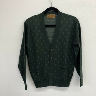【amok】アモク　緑系　M　カーディガン　長袖ニット　カジュアル　ゆったり　メンズ(カーディガン)