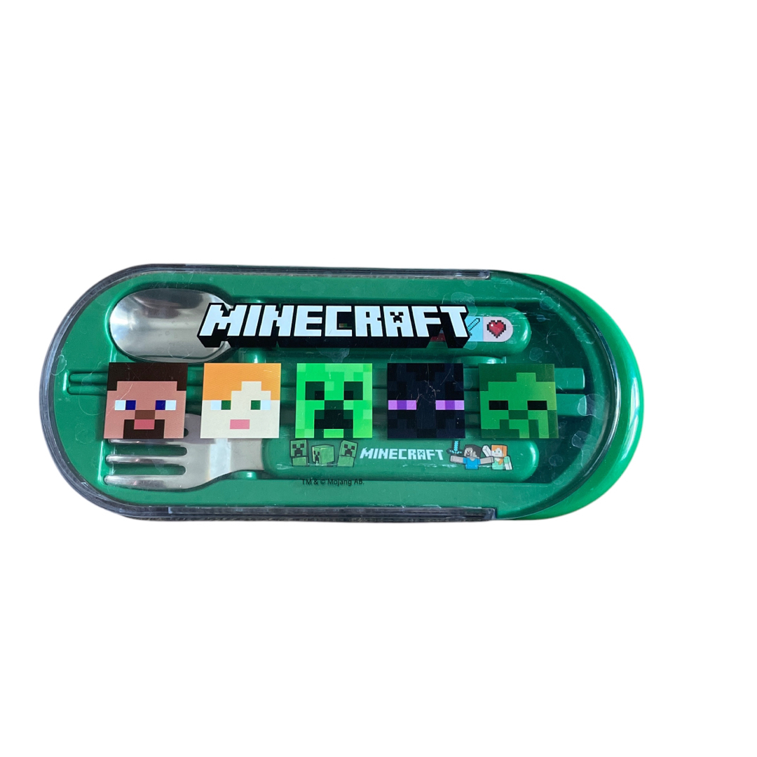 マインクラフト マイクラカトラリー トリオ 箸 スプーン フォーク セット インテリア/住まい/日用品のキッチン/食器(カトラリー/箸)の商品写真