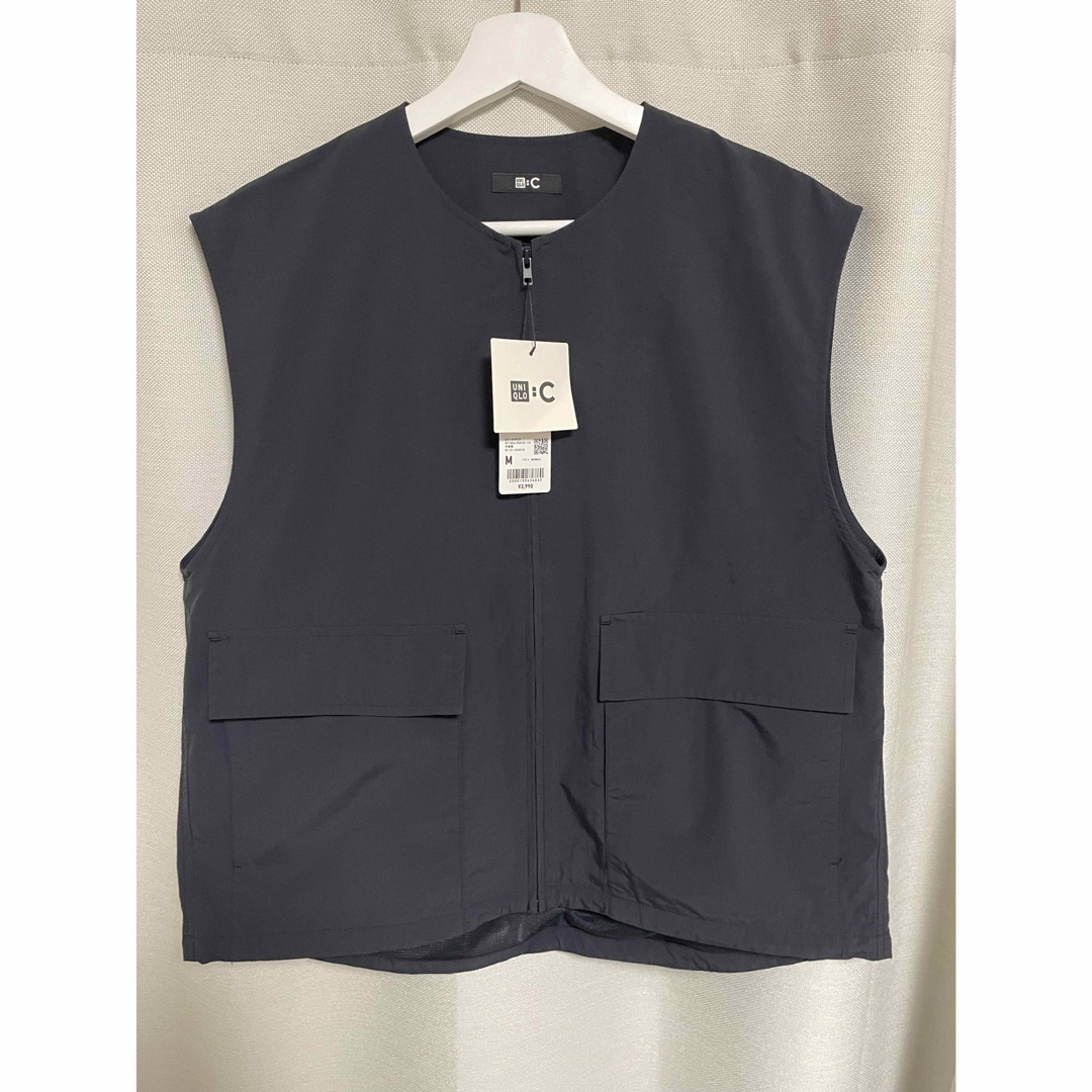 UNIQLO - UNIQLO C フルジップベスト 09 BLACK Mの通販 by たか UNIQLO - UNIQLO C フルジップベスト 09 BLACK Mの通販 by たか