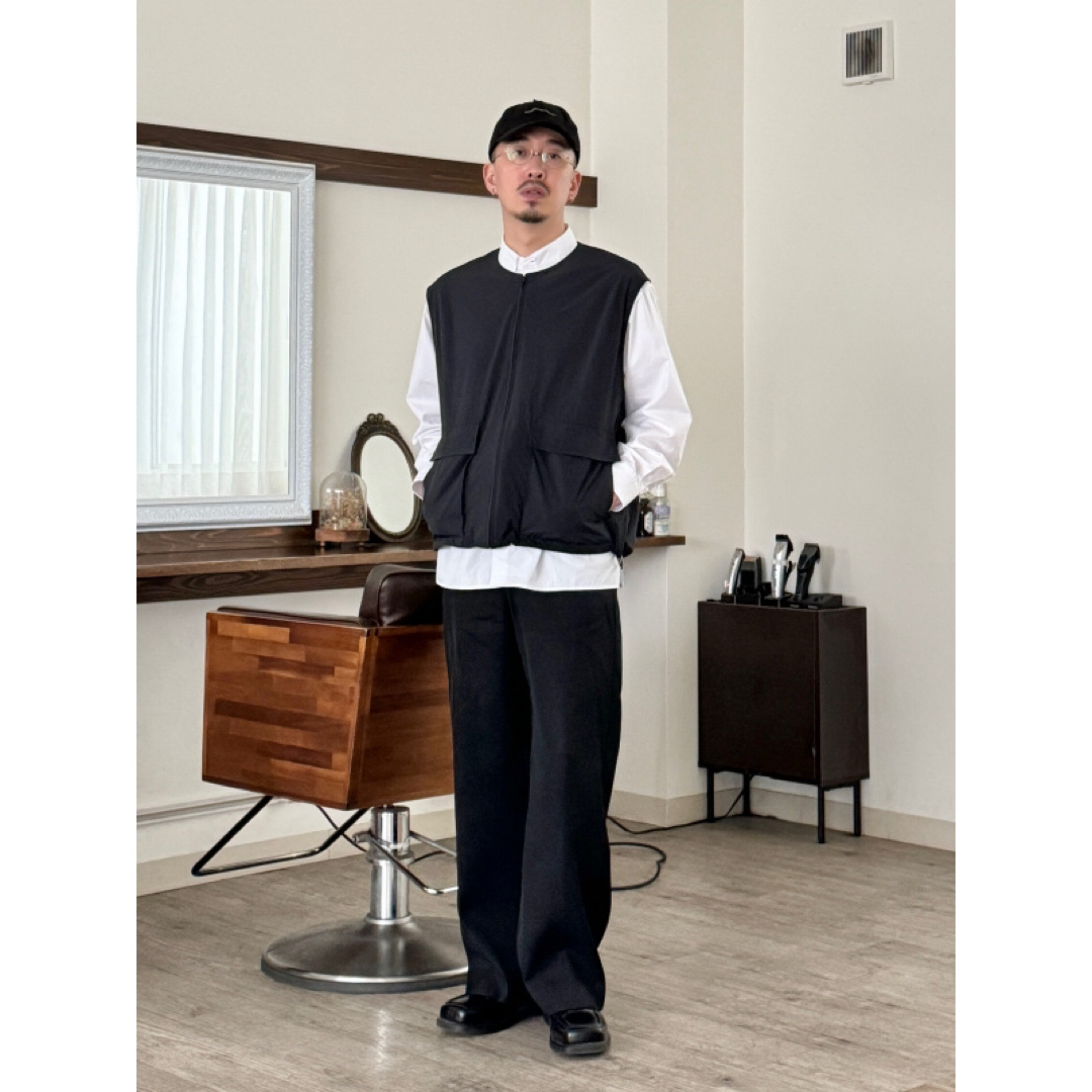 UNIQLO - UNIQLO C フルジップベスト 09 BLACK Mの通販 by たか UNIQLO - UNIQLO C フルジップベスト 09 BLACK Mの通販 by たか