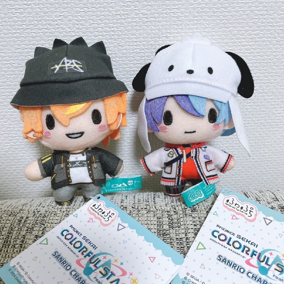 プロセカ マスコットふわぷちぬいぐるみ2個セット エンタメ/ホビーのおもちゃ/ぬいぐるみ(ぬいぐるみ)の商品写真
