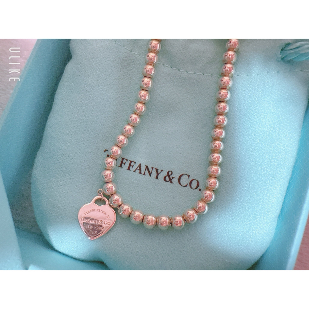 Tiffany & Co. - ティファニー ピンク ミニ ハート ビーズ Tiffany & Co. - ティファニー ピンク ミニ ハート ビーズ