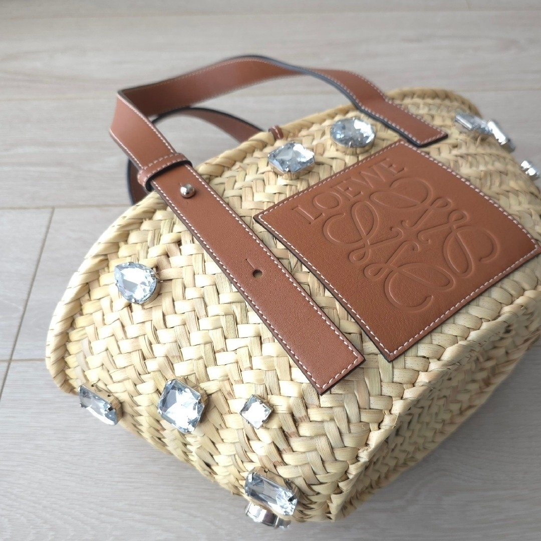LOEWE - 極美品【ロエベ】バスケット バッグ スモール ビジュー LOEWE - 極美品【ロエベ】バスケット バッグ スモール ビジュー