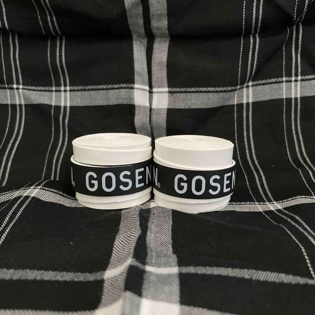 GOSEN(ゴーセン)の即購入OK!即発送!GOSEN テニスグリップテープ ホワイト 2個 スポーツ/アウトドアのテニス(その他)の商品写真