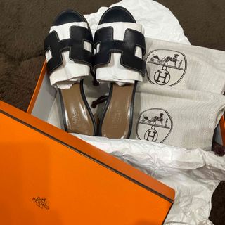 HERMES - 未使用 エルメス HERMES パリサンダル ヴォー キャメル HERMES - 未使用 エルメス HERMES パリサンダル ヴォー キャメル