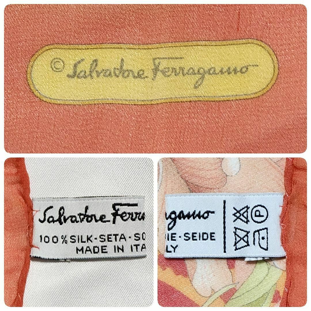 Salvatore Ferragamo - ☆Ferragamo☆ ストール シフォン 花柄 Salvatore Ferragamo - ☆Ferragamo☆ ストール シフォン 花柄