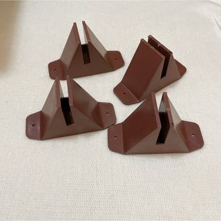 4点 インテリア アクセサリー フェンス ゲート サポート 足 フェンス ベース(その他)