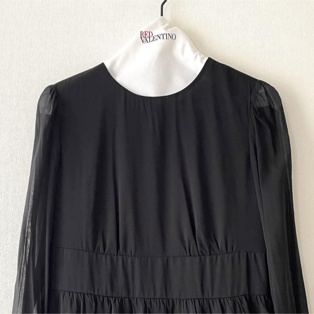 RED VALENTINO - RED VALENTINO シルク ストレッチ シアー RED VALENTINO - RED VALENTINO シルク ストレッチ シアー