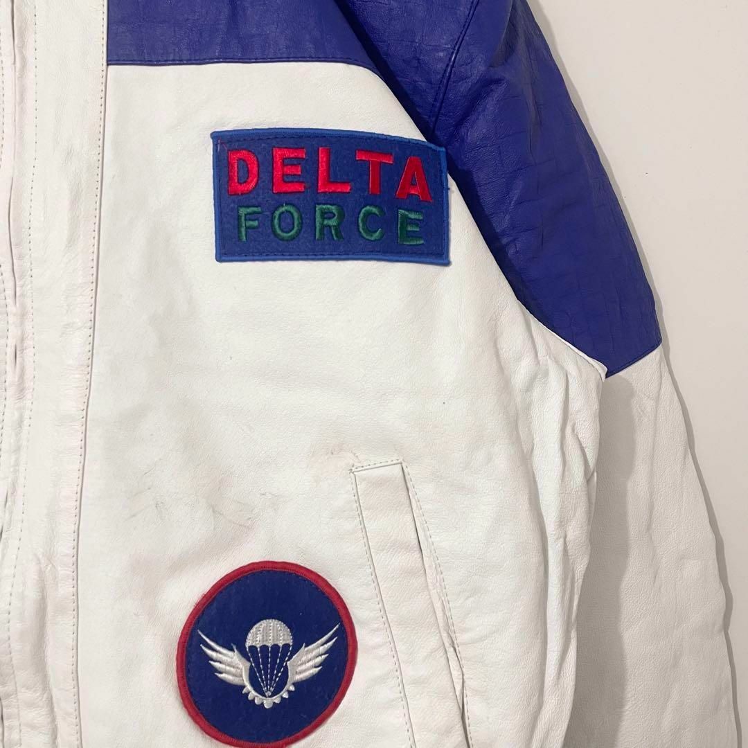 VINTAGE - Vintage 米軍 Delta Forceレザー ジャケット アメリカ VINTAGE - Vintage 米軍 Delta Forceレザー ジャケット アメリカ