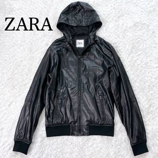 ZARA - 希少 ZARA ザラ クロップド レザー テーラードジャケット ZARA - 希少 ZARA ザラ クロップド レザー テーラードジャケット