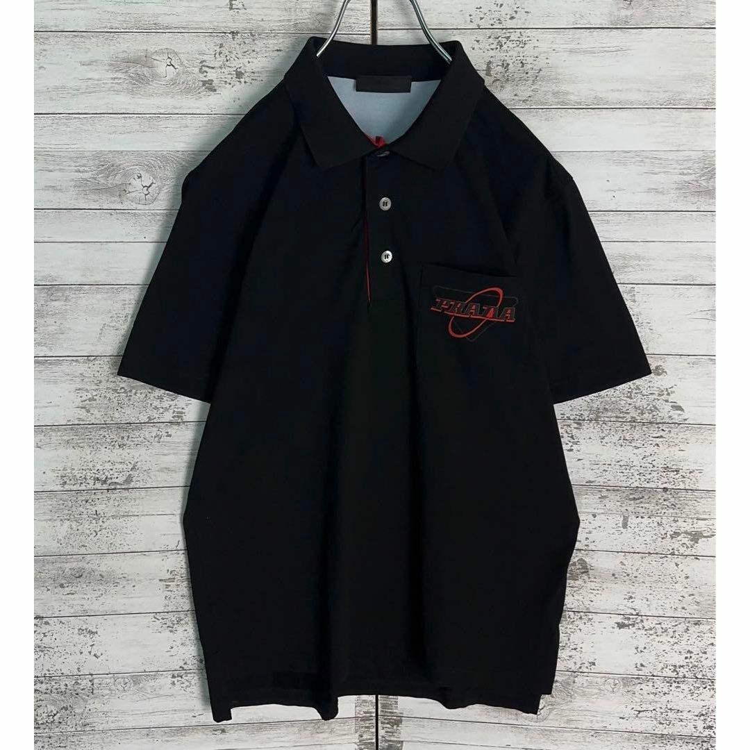 PRADA - 10614【美品】プラダ☆三角ロゴポケット付きポロシャツ PRADA - 10614【美品】プラダ☆三角ロゴポケット付きポロシャツ