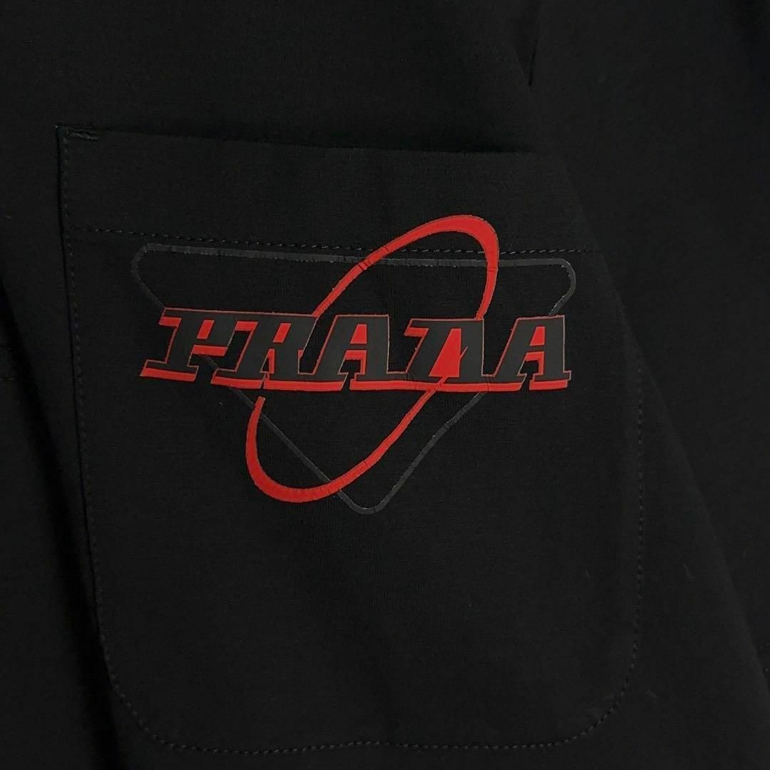 PRADA - 10614【美品】プラダ☆三角ロゴポケット付きポロシャツ PRADA - 10614【美品】プラダ☆三角ロゴポケット付きポロシャツ