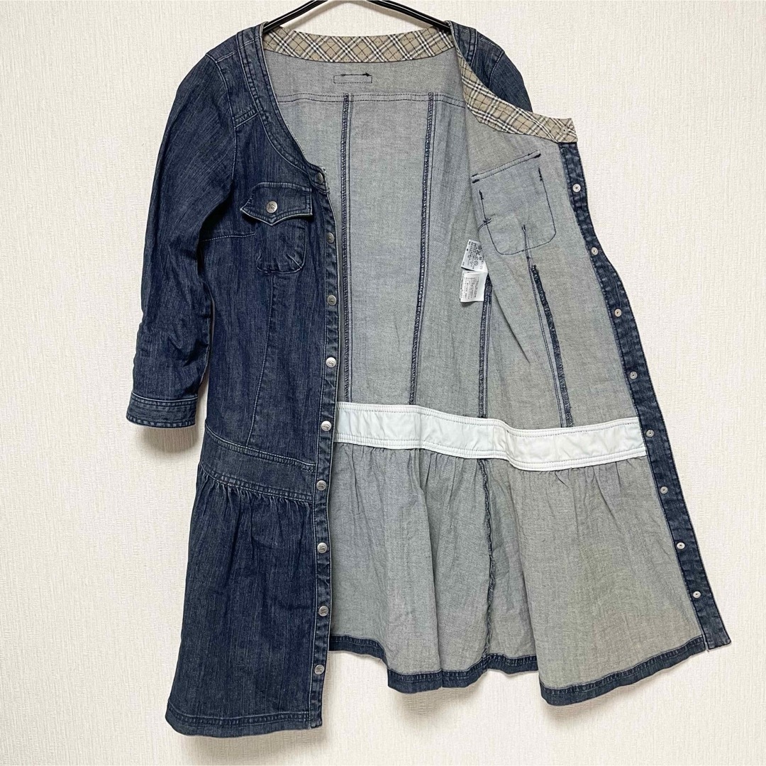 BURBERRY BLUE LABEL - バーバリー デニム チュニック BURBERRY BLUE LABEL - バーバリー デニム チュニック