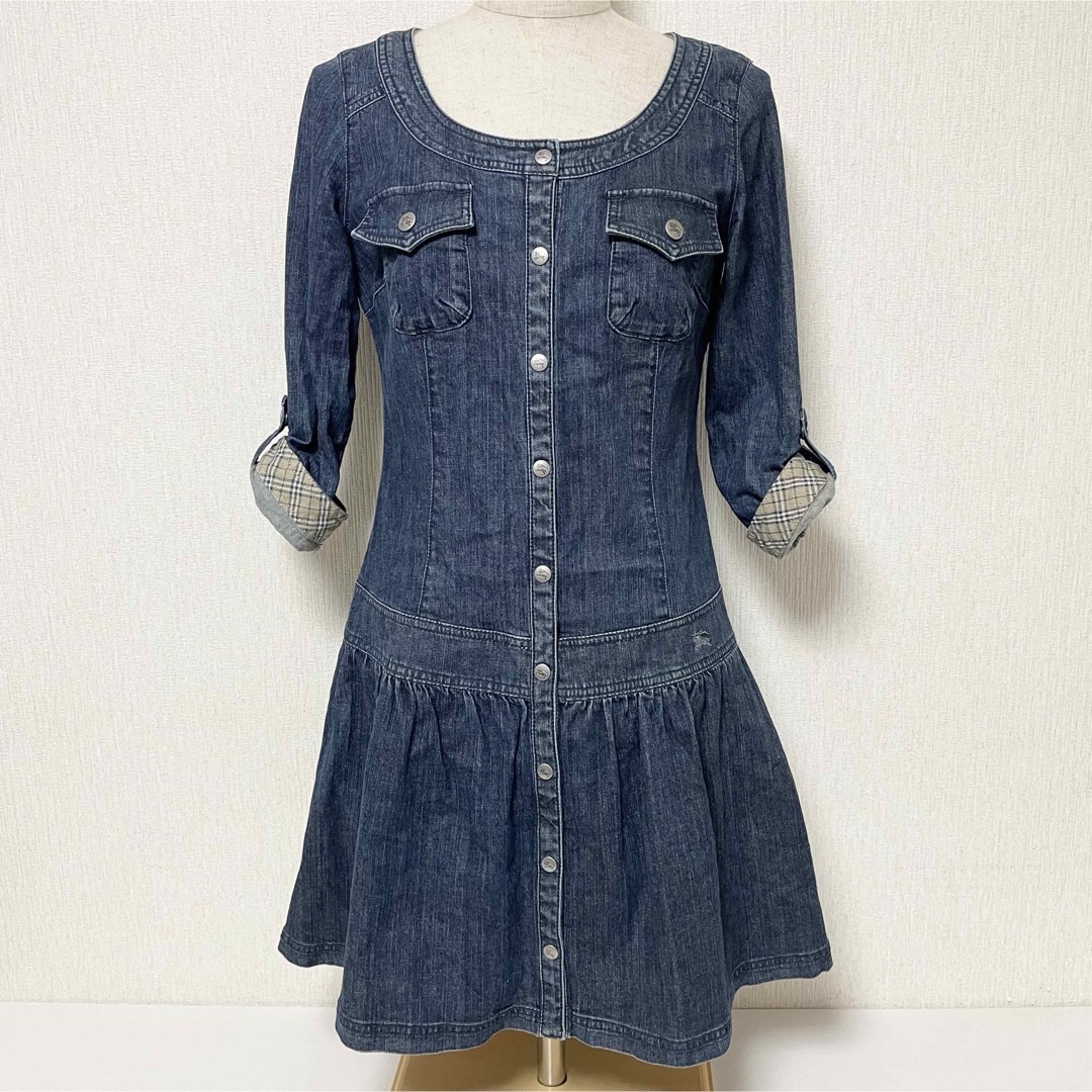BURBERRY BLUE LABEL - バーバリー デニム チュニック BURBERRY BLUE LABEL - バーバリー デニム チュニック