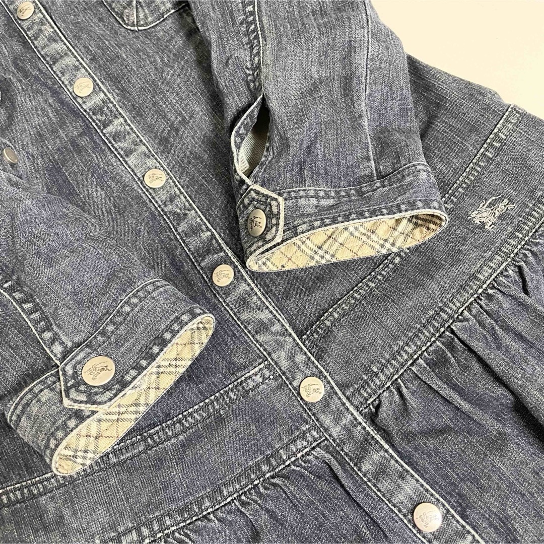 BURBERRY BLUE LABEL - バーバリー デニム チュニック BURBERRY BLUE LABEL - バーバリー デニム チュニック
