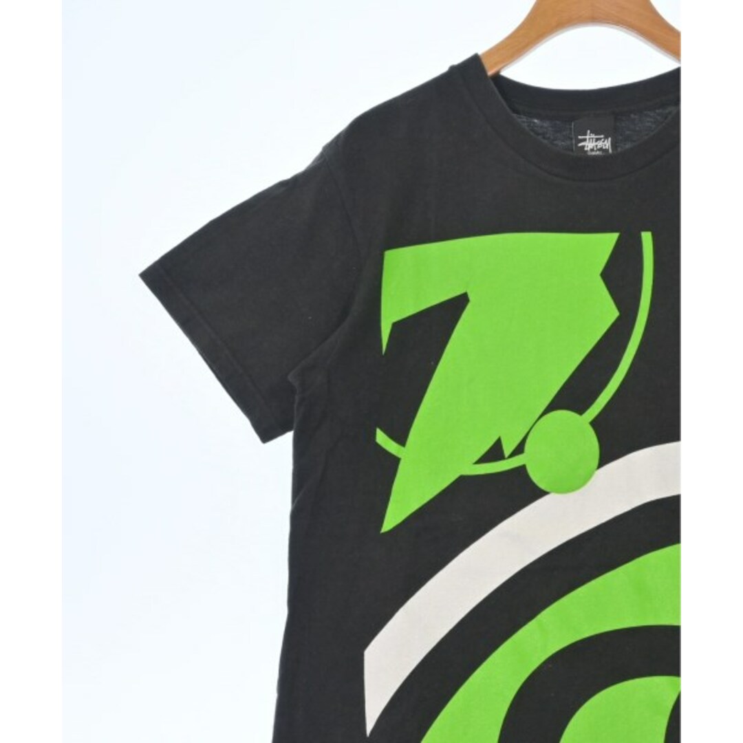 STUSSY - STUSSY ステューシー Tシャツ・カットソー S 黒x黄緑x STUSSY - STUSSY ステューシー Tシャツ・カットソー S 黒x黄緑x