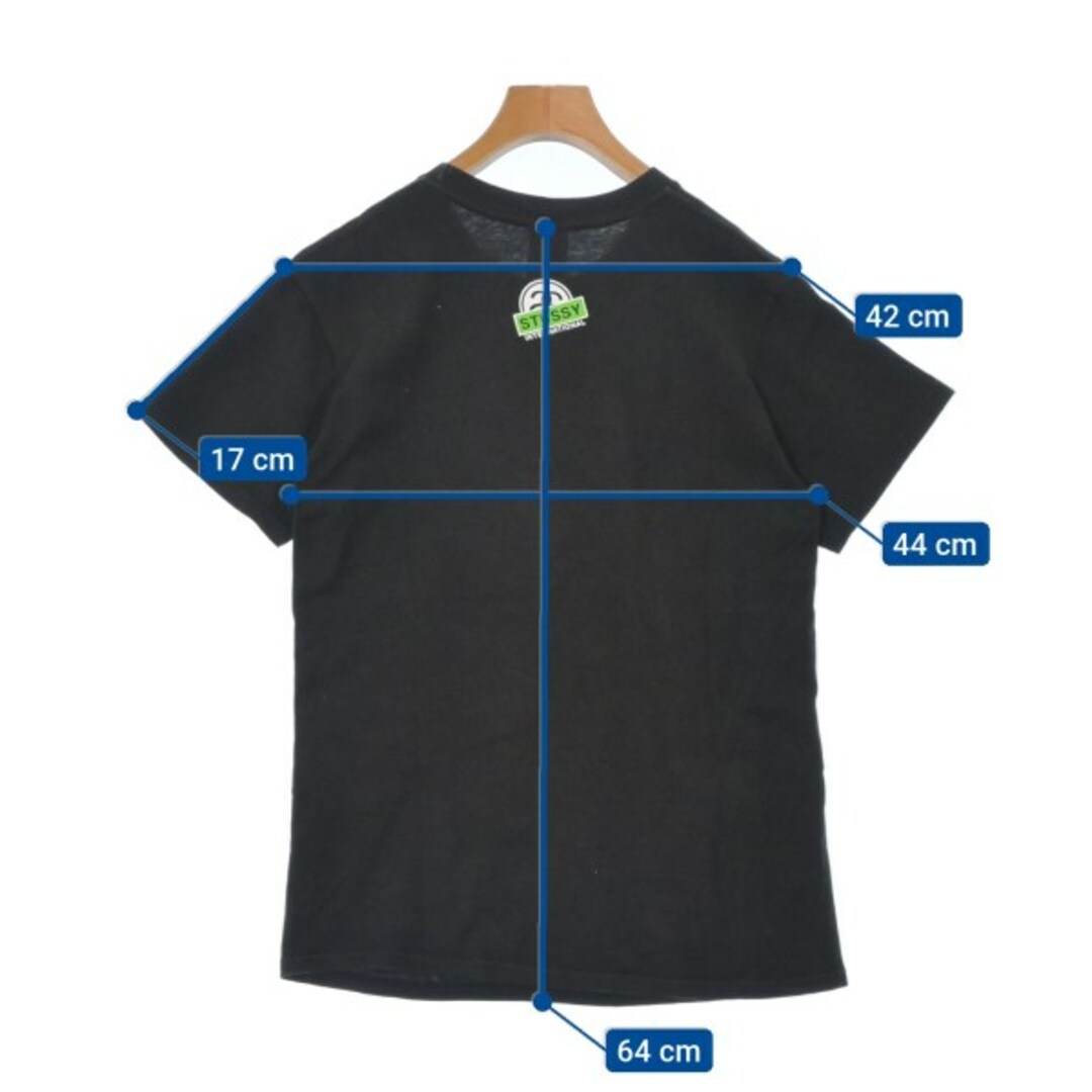 STUSSY - STUSSY ステューシー Tシャツ・カットソー S 黒x黄緑x STUSSY - STUSSY ステューシー Tシャツ・カットソー S 黒x黄緑x
