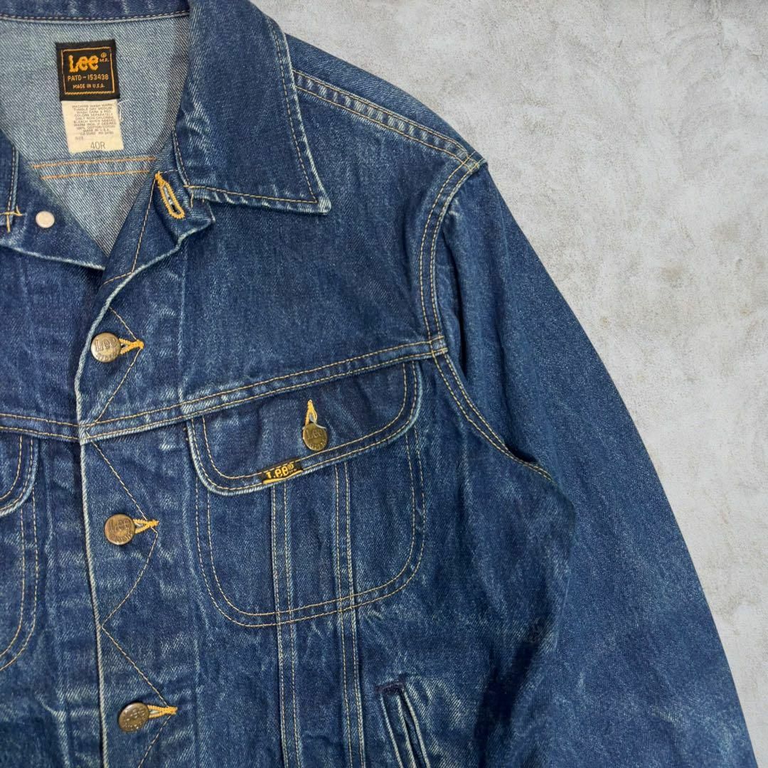 Lee - 【80s】Lee USA製 220-2647 デニムジャケット 40R 濃紺の Lee - 【80s】Lee USA製 220-2647 デニムジャケット 40R 濃紺の
