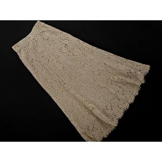 ナチュラルビューティーベーシック(NATURAL BEAUTY BASIC)のNATURAL BEAUTY BASIC ナチュラルビューティーベーシック 総レース マーメイド スカート sizeS/ベージュ ■◇ レディース(ロングスカート)