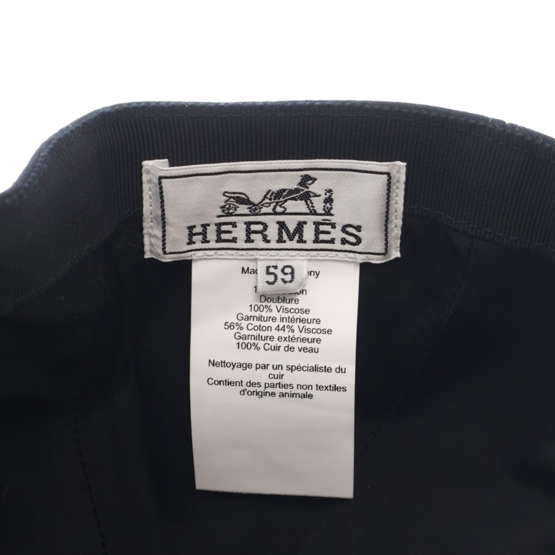 HERMES - HERMES エルメス Miles Robot Cap レザーパッチ HERMES - HERMES エルメス Miles Robot Cap レザーパッチ
