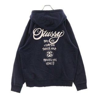 STUSSY - ステューシー 30th 総柄 パーカー Mブラック STUSSY - ステューシー 30th 総柄 パーカー Mブラック